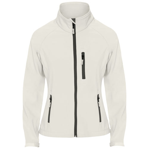 Veste Softshell publicitaire pour femme Antartida ROLY Blanc perle
